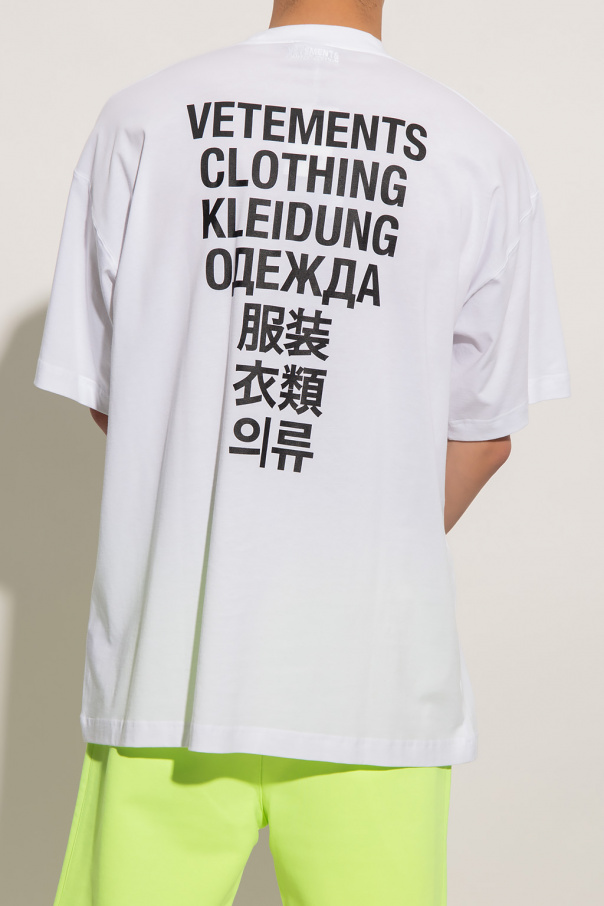送料関税込★ VETEMENTS Ｔシャツ SchaferandweinerShops Japan - White Printed T - Ports V T